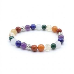Pulsera 8mm 7 Chakras Premium 1 mezcla